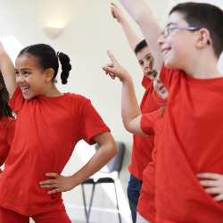  Elementary students in Physical Education Class